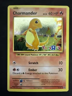 Pokemon TCG Toys R US Promo Holo Card Charmander 9/108 -LP - Image 1