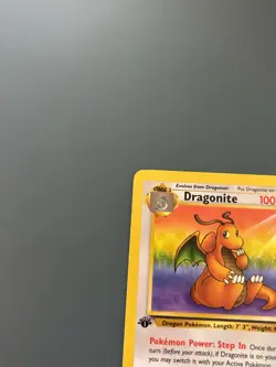 Pokemon TCG WOTC 1999 Fossil Set: Dragonite 19/62 1st Edition Rare Card - LP/NM - Image 2