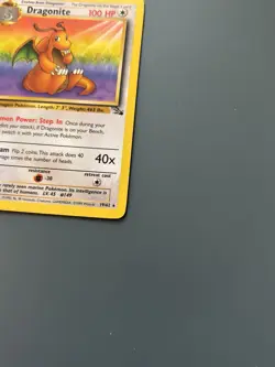 Pokemon TCG WOTC 1999 Fossil Set: Dragonite 19/62 1st Edition Rare Card - LP/NM - Image 5