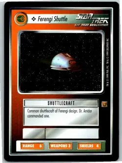 Star Trek Rules Of Acquisition CCG Common Card Ferengi Shuttle - Image 1