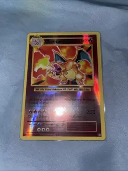 Pokemon Charizard Holographic Card 120 HP Rare - Image 1