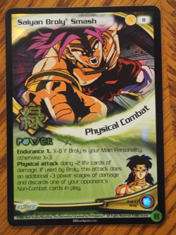 Dragonball Z CCG Buu Saga Saiyan Broly Smash mint foil card - Image 1