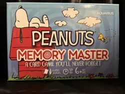 Peanuts Memory Master Card Game You’ll Never Forget Snoopy Charlie Brown NEW - Image 1