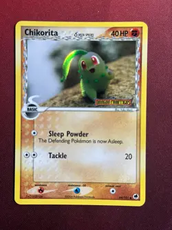 CHIKORITA [Delta] 44/101 EX Dragon Frontiers REVERSE HOLO Pokemon TCG card NM+ - Image 1