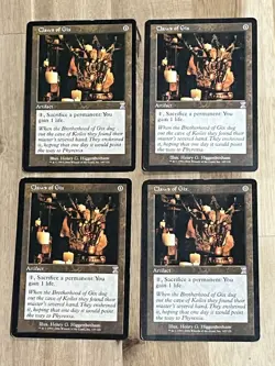 MTG Magic The Gathering Card Claws Of Gix X4 107/121 Played - Image 1
