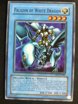 Paladin of White Dragon DRI Super Rare - Yugioh Card #4R2 - Image 1