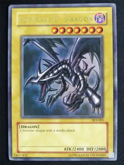 Red-Eyes B. Dragon SDJ Ultra Rare - Yugioh Card #4RM - Image 1