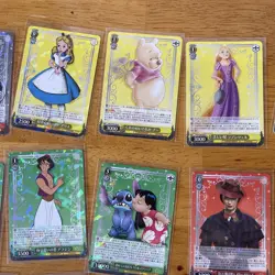 Disney 100 Weiss Schwarz 24 Cards Complete Set RARE Cards Cracked Ice (FF) - Image 3