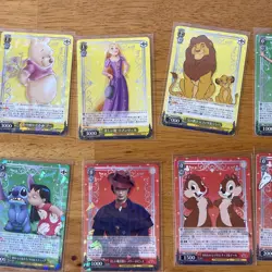 Disney 100 Weiss Schwarz 24 Cards Complete Set RARE Cards Cracked Ice (FF) - Image 4