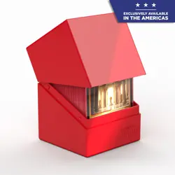 ULTIMATE GUARD SOLID RED BOULDER 100+ DECK CASE NEW Card Storage Box ccg - Image 3