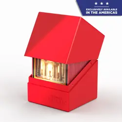 ULTIMATE GUARD SOLID RED BOULDER 100+ DECK CASE NEW Card Storage Box ccg - Image 4