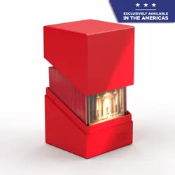 ULTIMATE GUARD SOLID RED BOULDER 100+ DECK CASE NEW Card Storage Box ccg - Image 5