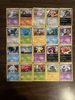 Lot of 40 XY and BW era non holo rare Pokemon cards - NM/LP - Tyrantrum - Image 1