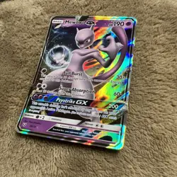Pokemon Card - Mewtwo GX Sun & Moon Shining Legends 39/73 Ultra Rare SM Holo - Image 1