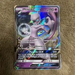 Pokemon Card - Mewtwo GX Sun & Moon Shining Legends 39/73 Ultra Rare SM Holo - Image 2