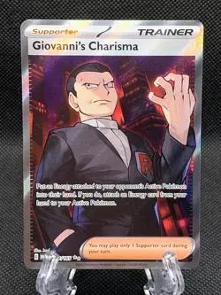 Giovanni's Charisma 197/165 - Full Art SR - S&V:151 Pokemon Card Near Mint - Image 1