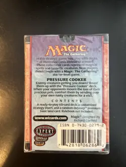 Magic: The Gathering Odyssey Theme Deck Pressure Cooker Factory Sealed, New - Image 2