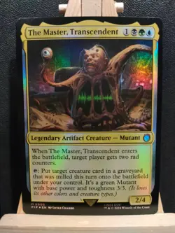 The Master, Transcendent FOIL - Fallout - Mythic - NM (see pics) MTG - Image 1