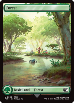 Forest (0308) - 308 - FINAL FANTASY- Near Mint - MTG - Image 1