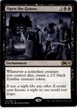 MTG Open the Graves Core Set 2019 Rare #112 - Image 1