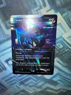 MTG Showcase Halo Foil Clarion Conqueror NM Unplayed Tarkir: Dragonstorm - Image 2