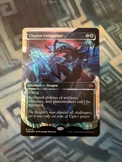 MTG Showcase Halo Foil Clarion Conqueror NM Unplayed Tarkir: Dragonstorm - Image 5