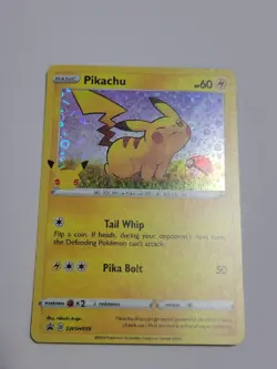 Pokemon TCG Pikachu SWSH Black Star Promo SWSH039 Holo Promo Excellent Condition - Image 1