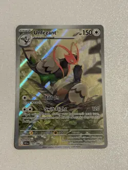 Pokemon TCG Unfezant Illustration Black Bolt 150/086 - Image 1