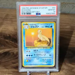 PSA 10 1998 POKEMON JAPANESE STARTER RED/GREEN GIFT SET #87 DEWGONG - Image 1