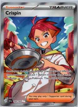 Pokemon Crispin Ultra Rare SV07: Stellar Crown 164/142 NM - Image 1