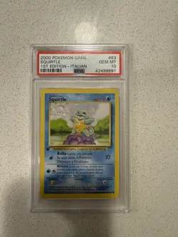 2000 Pokemon Squirtle Italian 1st Edition Base Set - Image 1