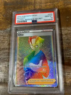 POKEMON 2022 Astral Radiance Secret Full Art Trainer CHOY #200 PSA 10 Gem - Image 1