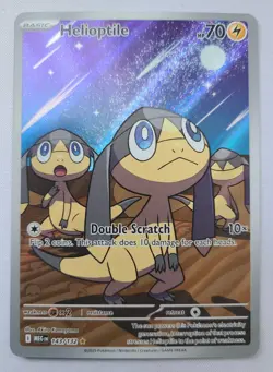 Pokemon Mega Evolution Lillie's Determination 169 Helioptile Illustration Rare - Image 4