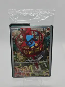Pokemon TCG Riolu 10/25 MEP: Mega Evolution Black Star Promo New Sealed - Image 1