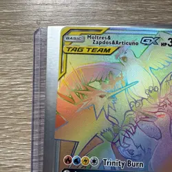 Pokemon MOLTRES & ZAPDOS & ARTICUNO GX 69/68 (Secret Rare Rainbow) Hidden Fates - Image 5