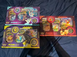 Pokemon Eeveelution Vmax Premium Collection - Vaporeon Flareon Jolteon Set of 3 - Image 2