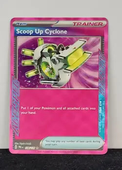 Pokemon TCG Scoop Up Cyclone 128/131 Sv: Prismatic Evolutions Holo - Image 1