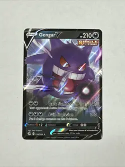 💥 Gengar V 156/264 - SWSH: Fusion Strike Ultra Rare Holo - Pokemon 2021 TCG - Image 1