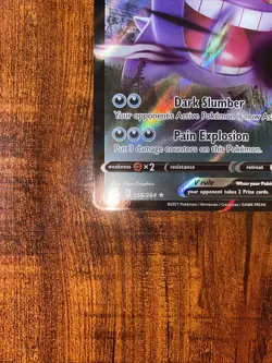 Pokemon Gengar V Fusion Strike 156/264 Holo Ultra Rare MINT PACK FRESH - Image 5