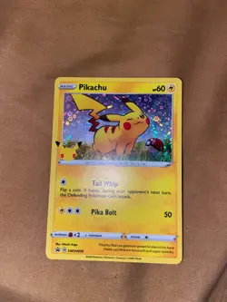 Pikachu SWSH039 Sword & Shield Holo Black Star Promo Pokemon TCG - Image 1