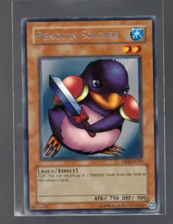 Yugioh Unlimited Edition Penguin Soldier Rare DB2-EN105 - Image 1