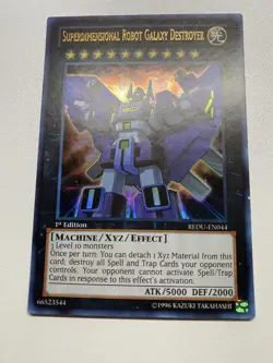 Yugioh Superdimensional Robot Galaxy Destroyer 1st Edition Ultra Rare REDU-EN044 - Image 1