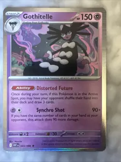 Pokemon TCG Gothitelle 043/086 White Flare Pokeball Card - Image 1