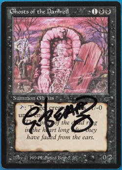Ghosts of the Damned Legends NM Black Common SIGNED CARD (504886) ABUGames - Image 1