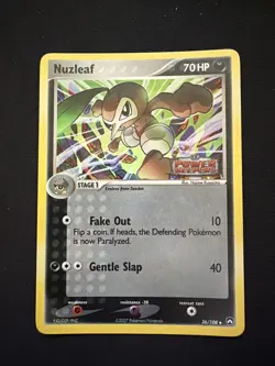 Nuzleaf 36/108 Power Keepers Reverse Holo STAMPED Uncommon Pokemon TCG Card - Image 1