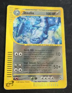 Steelix H23/H32 Holo-Pokemon TCG: E-series Aquapolis Holo Card MP - Image 1