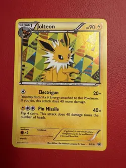 Pokemon Jolteon Black Star Promos Holo Card BW91 Eeveelution TCG - Image 1
