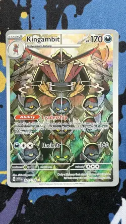 Kingambit 220/198 Scarlet & Violet Illustration Rare Pokemon Card - Image 1