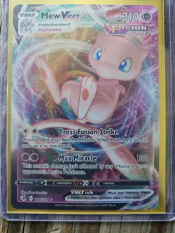 Pokemon TCG Mew VMAX 114/264 Ultra Rare Holo Card Near Mint Condition - Image 2