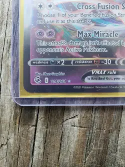 Pokemon TCG Mew VMAX 114/264 Ultra Rare Holo Card Near Mint Condition - Image 3